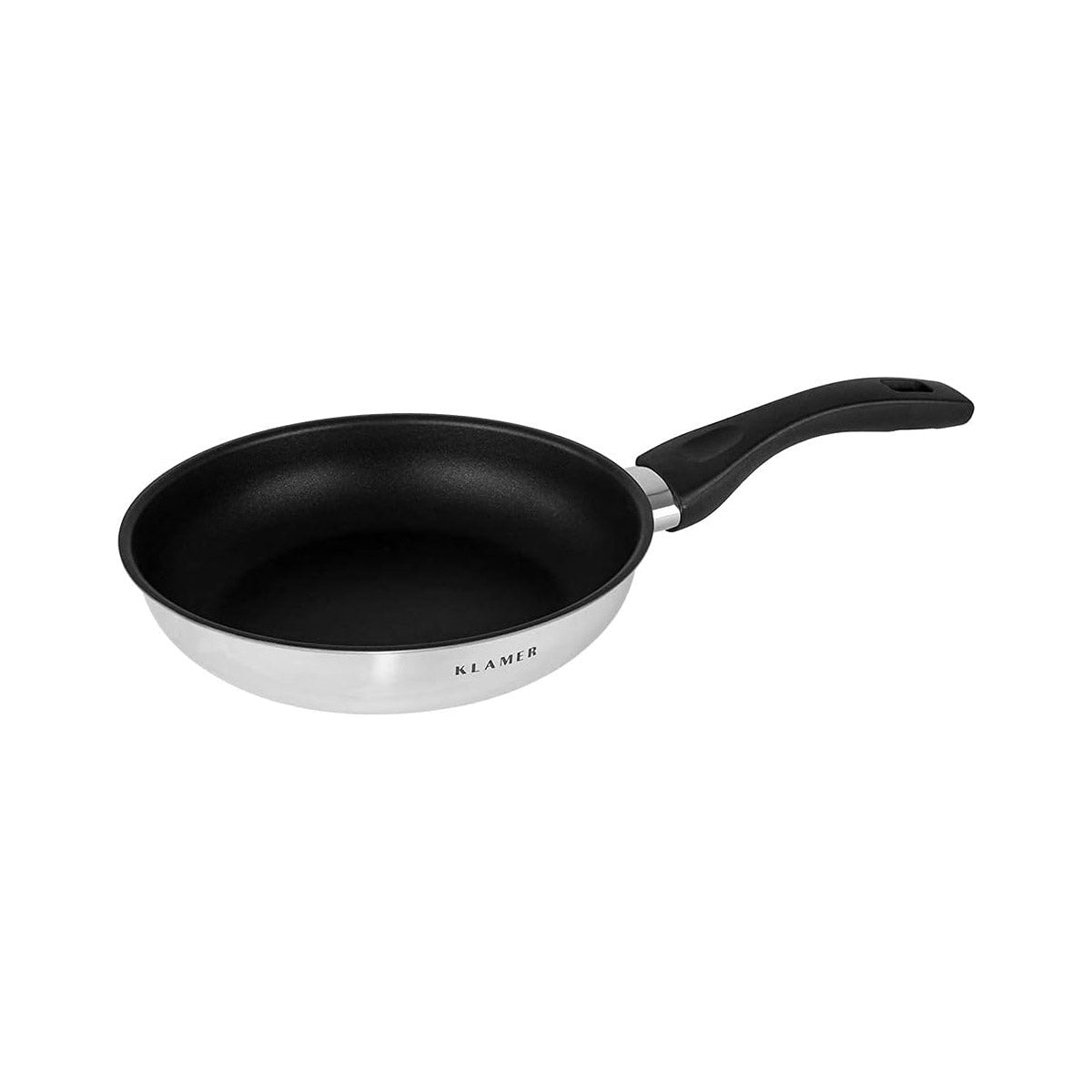 Profi Edelstahl-Bratpfanne 20cm mit Antihaftbeschichtung und ergonomischem Griff