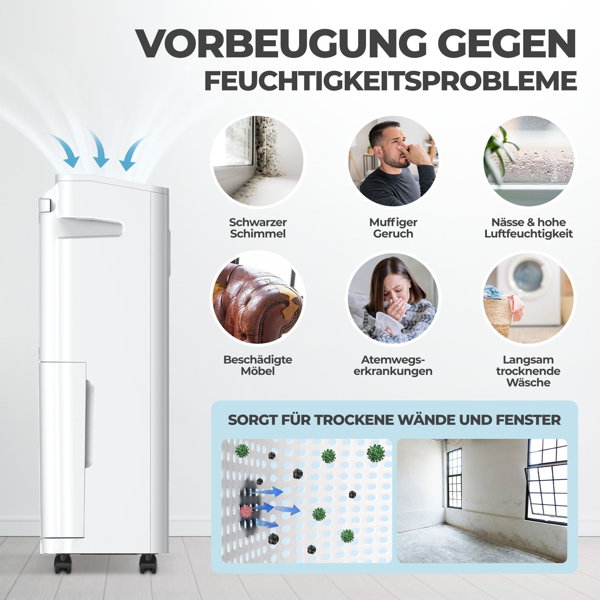 Luftentfeuchter 20/25L Wifi