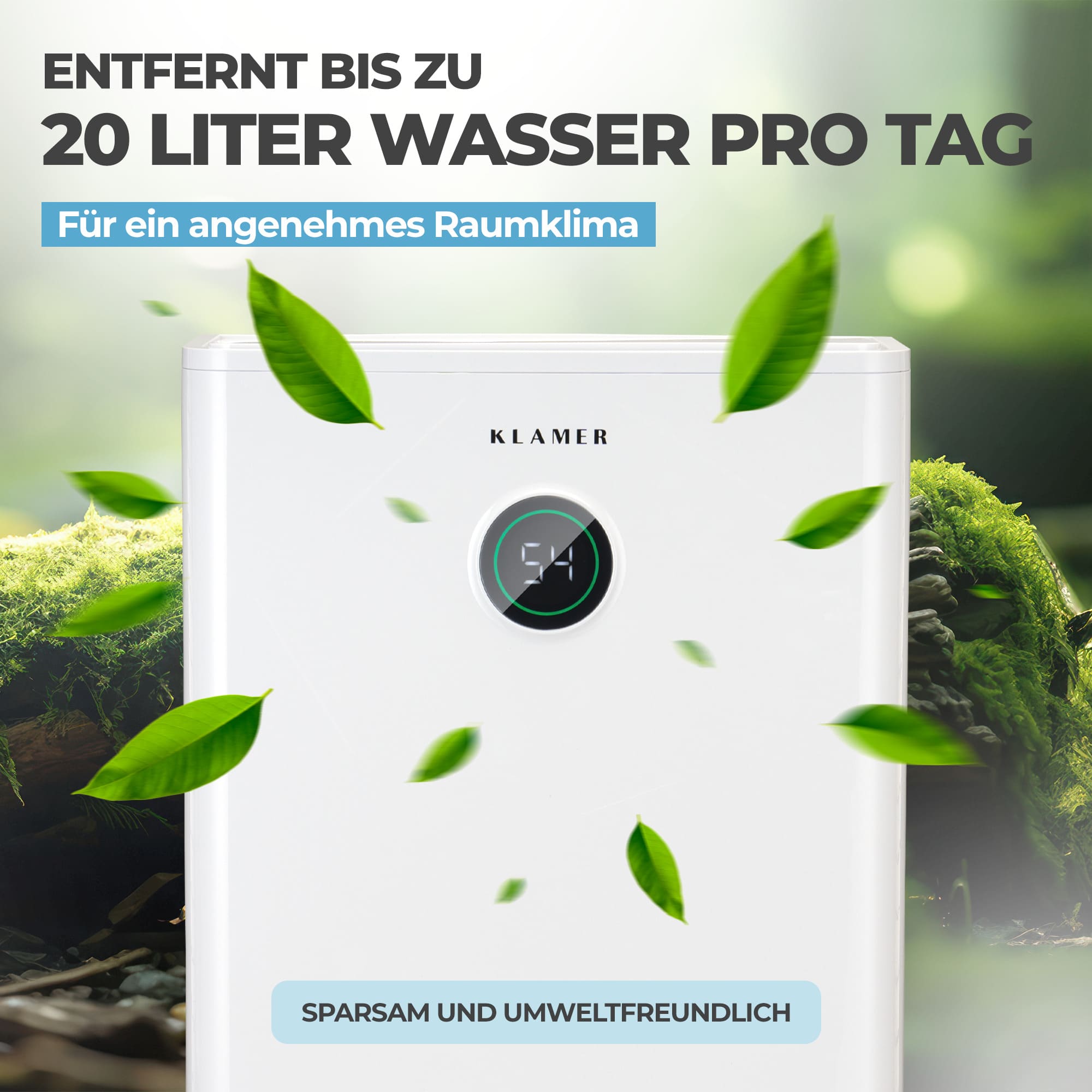 Luftentfeuchter 20/25L Wifi