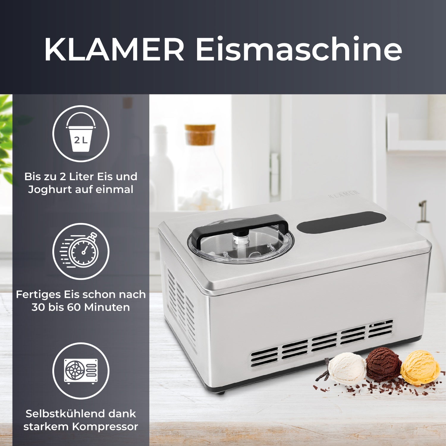 Eismaschine Pro 2L