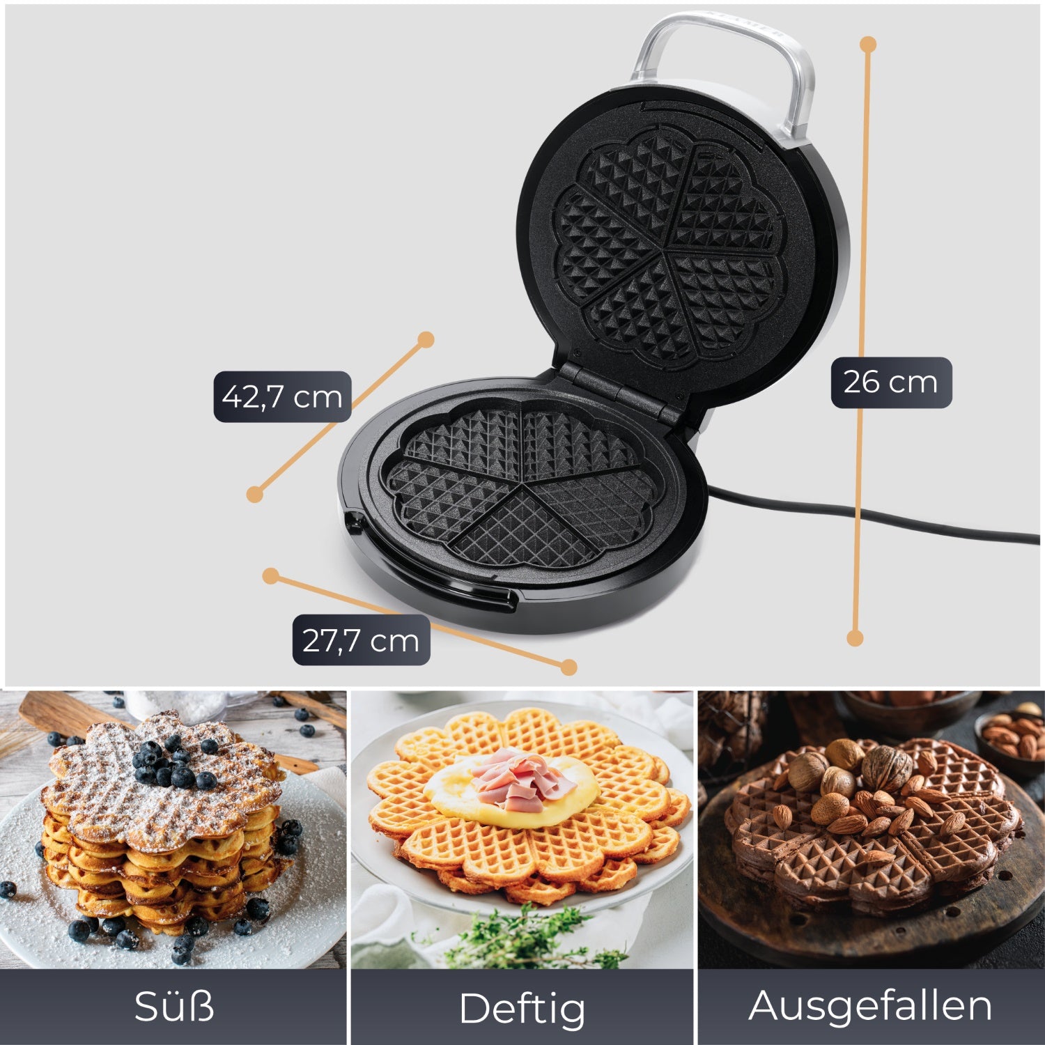 Waffeleisen Herzwaffel