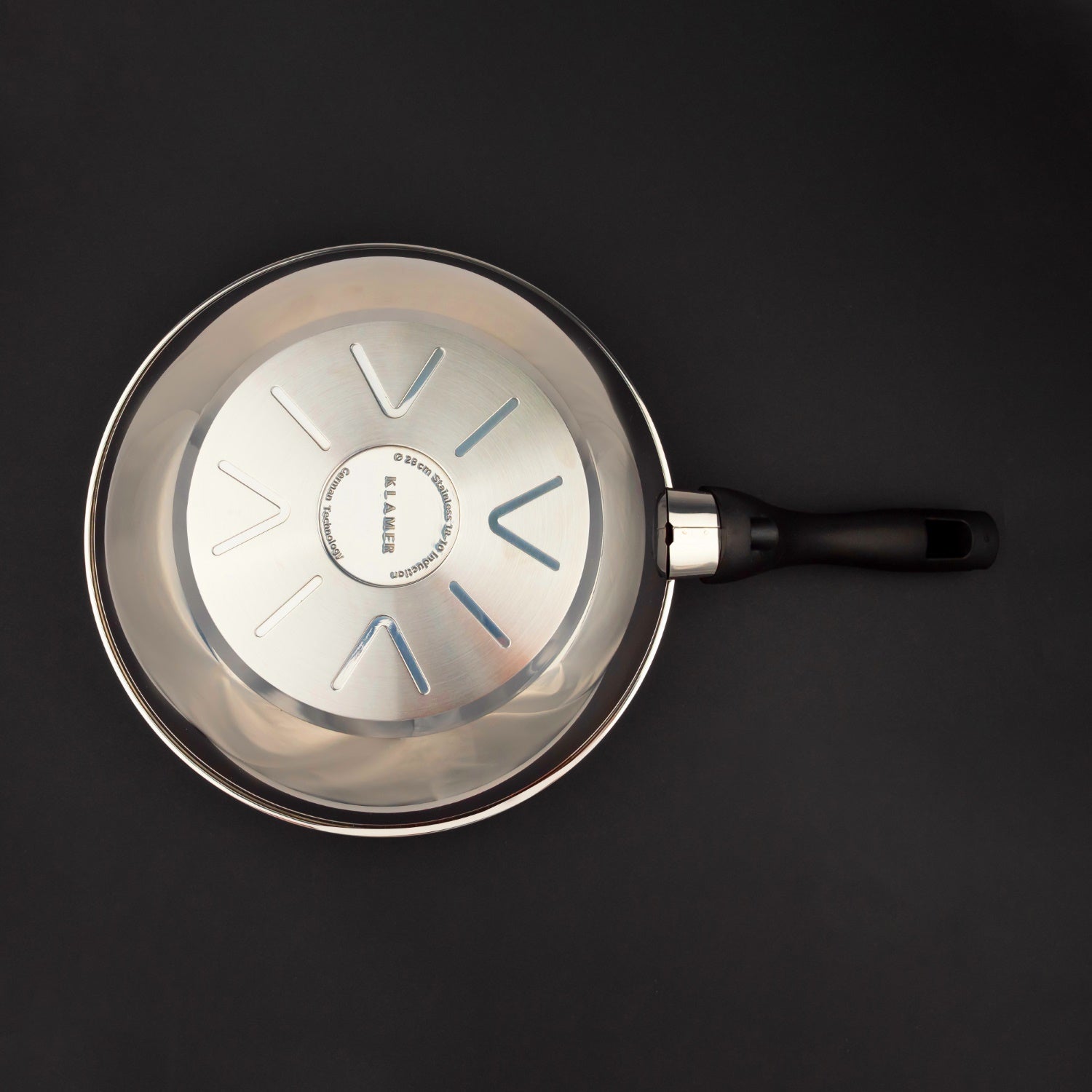 Profi Edelstahl-Wok 28cm