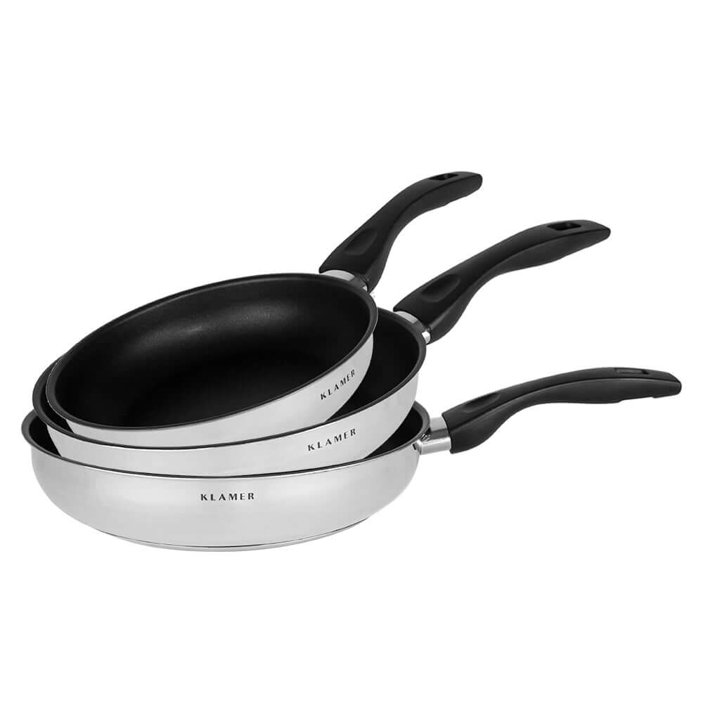 Bratpfannen Set 20cm + 24cm + 28cm