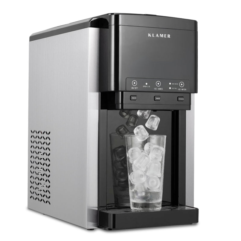 KLAMER 3-in-1 Eiswürfelmaschine 3in1 Edelstahl 2,1L – Bild 1