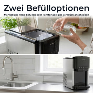 KLAMER 3-in-1 Eiswürfelmaschine 3in1 Edelstahl 2,1L – Bild 6