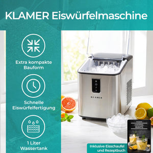 KLAMER Eiswürfelmaschine 1L Default – Bild 2