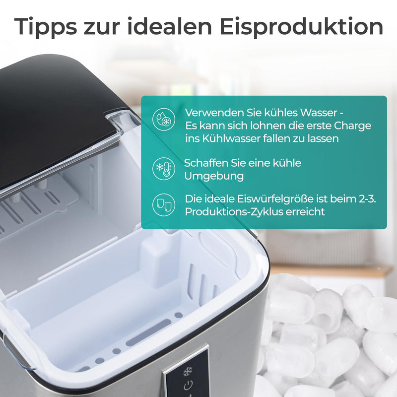 KLAMER Eiswürfelmaschine 1L Default – Bild 8