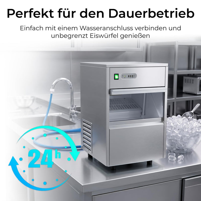 KLAMER Eiswürfelmaschine Gastro 20 kg/24h 20 kg/24h – Bild 4