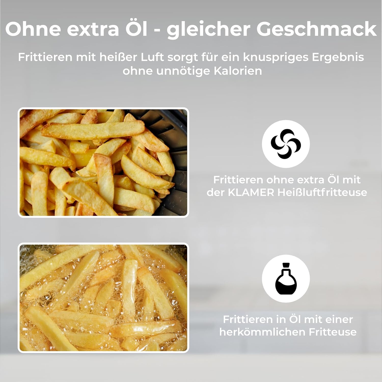 Heißluftfritteuse Duo 9L