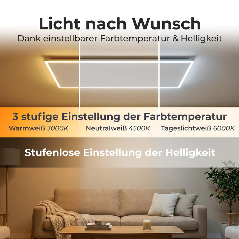 KLAMER Infrarot Deckenheizung 123 × 63 cm (800 W) – Bild 7
