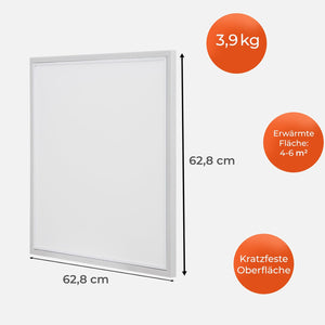 KLAMER Infrarot Deckenheizung 63 × 63 cm (400 W) – Bild 5