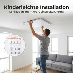 KLAMER Infrarot Deckenheizung 63 × 63 cm (400 W) – Bild 6