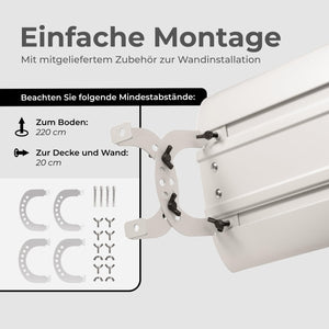 KLAMER Infrarotheizung 3200 mit WLAN Beige – Bild 4