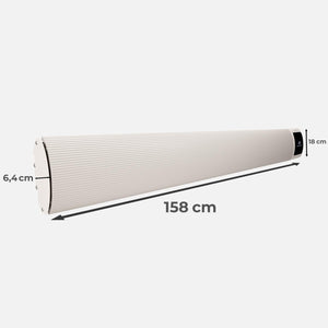 KLAMER Infrarotheizung 3200 mit WLAN Beige – Bild 5