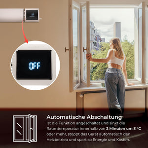 KLAMER Infrarotheizung 3200 mit WLAN Beige – Bild 6