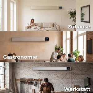 KLAMER Infrarotheizung 3200 mit WLAN Beige – Bild 7