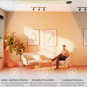 KLAMER Infrarotheizung 3200 mit WLAN Beige – Bild 8