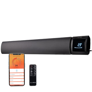 KLAMER Infrarotheizung 3200 mit WLAN Schwarz – Bild 1