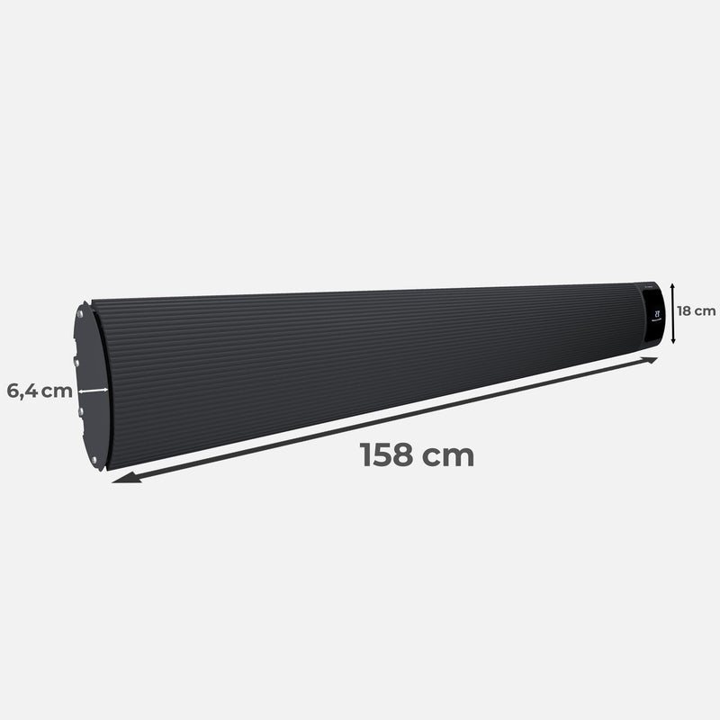KLAMER Infrarotheizung 3200 mit WLAN Schwarz – Bild 5