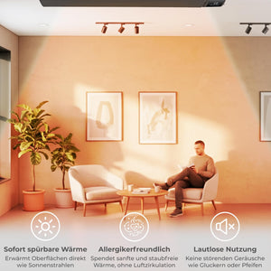 KLAMER Infrarotheizung 3200 mit WLAN Schwarz – Bild 8