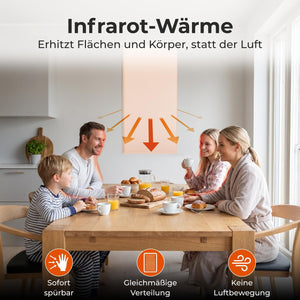 KLAMER Infrarotheizung Carbon-Crystal 60 x 120 cm – Bild 4