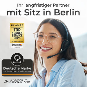 KLAMER KLAMER Elektrogrill Klappbar, Balkon & Draußen, Deckelthermometer, Rollen Standgrill – Bild 8