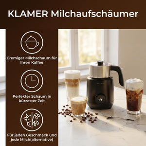 KLAMER Milchaufschäumer Elektrisch 550W – Bild 2