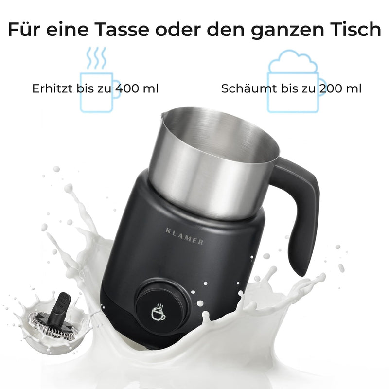 KLAMER Milchaufschäumer Elektrisch 550W – Bild 5