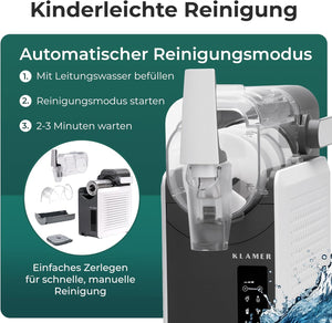 Slush Maschine mit automatischem Reinigungsmodus für einfache Reinigung und Wartung.