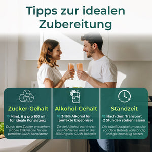 Tipps zur idealen Zubereitung mit der Slush Maschine für perfekten Slush und Konsistenz.