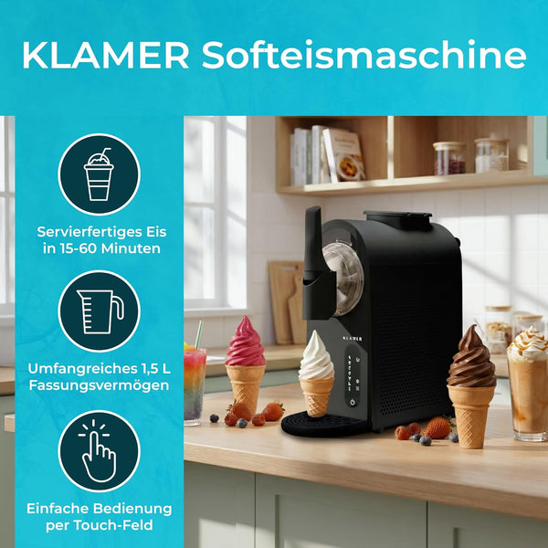 KLAMER Softeis Maschine (geprüfte Retoure)