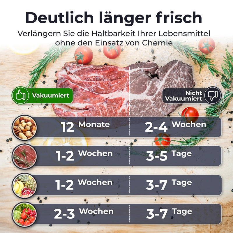 KLAMER Vakuumierer L80 Edelstahl – Bild 6