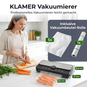 KLAMER Vakuumierer L80 Edelstahl – Bild 7