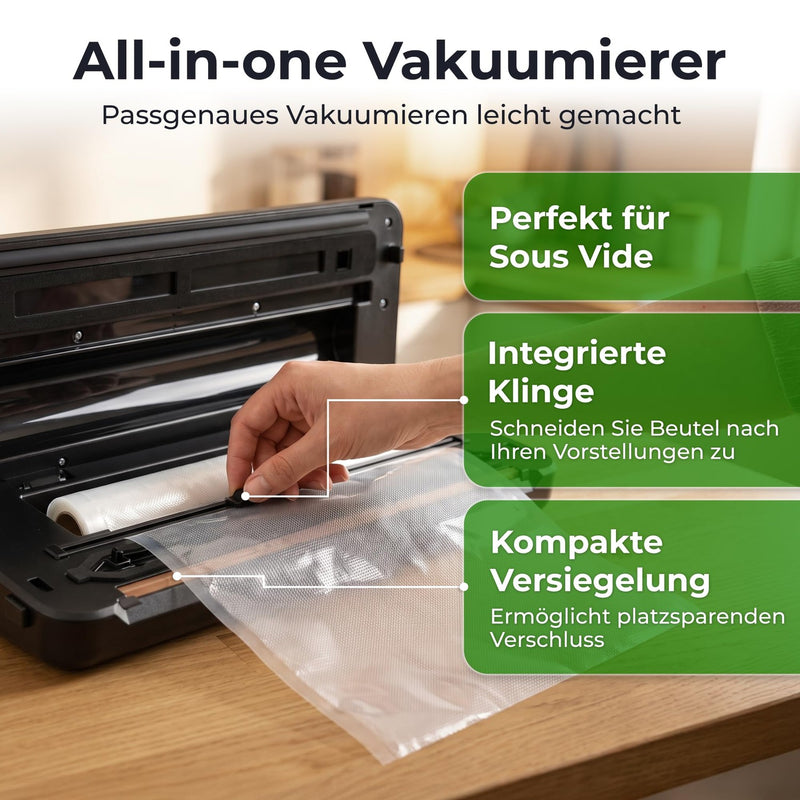 KLAMER Vakuumierer L80 Edelstahl – Bild 8