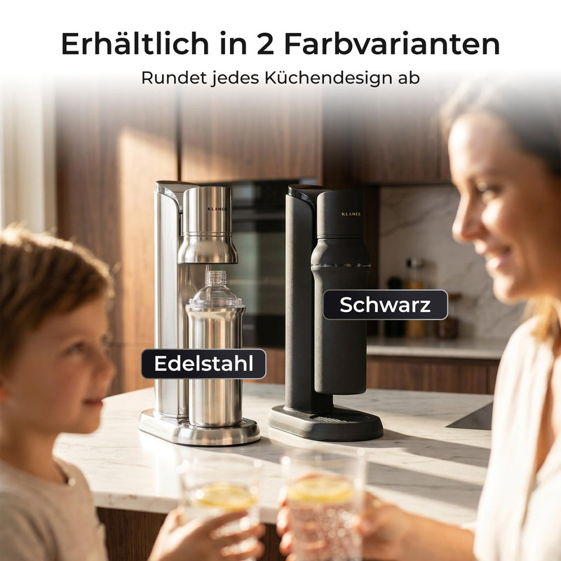 KLAMER Wassersprudler Schwarz – Bild 8