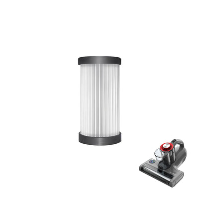 Milbenstaubsauger - HEPA Filter Ersatzteil für KLAMER Milbenstaubsauger, sichtbar im Bild.