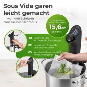 sous vide garen und aufbewahren KLAMER Sous Vide Stick