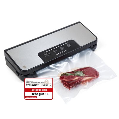 Vakuumierer Vacuum Pro 80 vacuum sealing meat for freshness, ensuring food lasts longer and enhancing flavor.