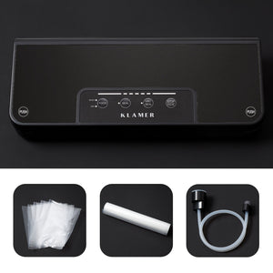 Vakuumierer Vacuum Pro 80 mit Zubehör für nachhaltige Frische von Lebensmitteln und Sous Vide Zubereitung.