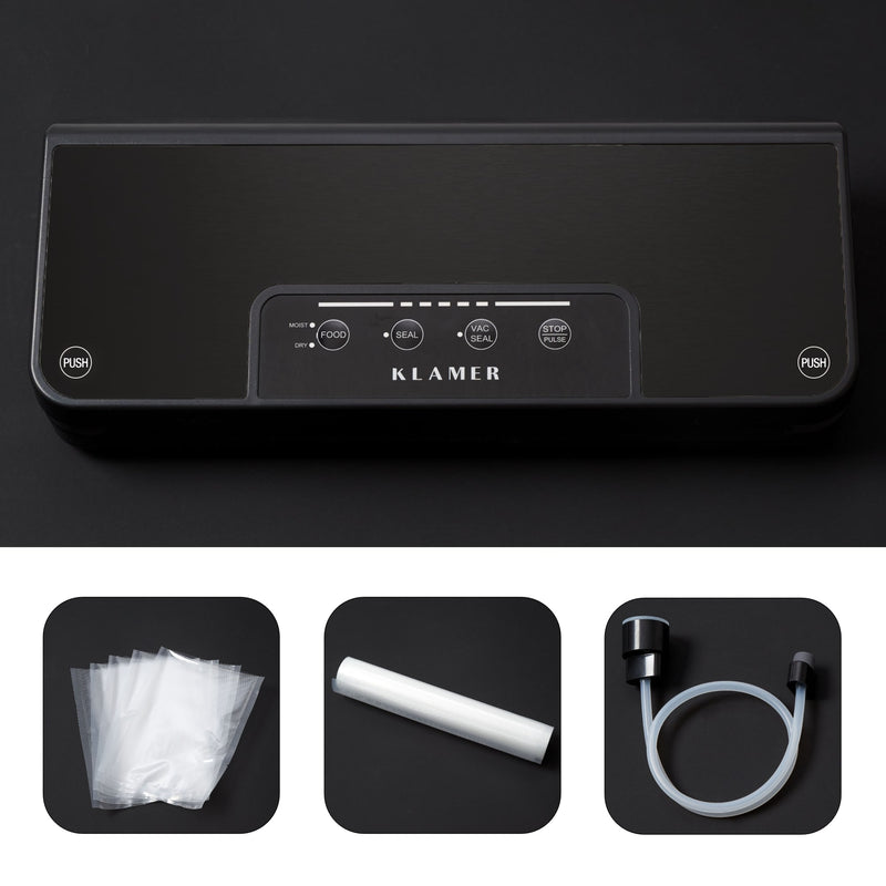 Vakuumierer Vacuum Pro 80 mit Zubehör für nachhaltige Frische von Lebensmitteln und Sous Vide Zubereitung.