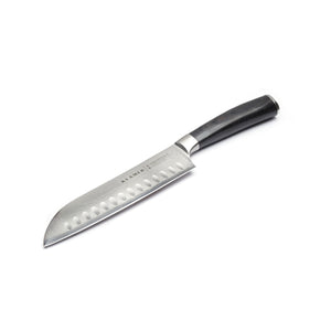 Santoku Damastmesser & Schneidebrett Set