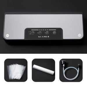 Vakuumierer Vacuum Pro 80, Vakuumiergerät mit Benutzeroberfläche und Zubehör für die Lagerung von Lebensmitteln