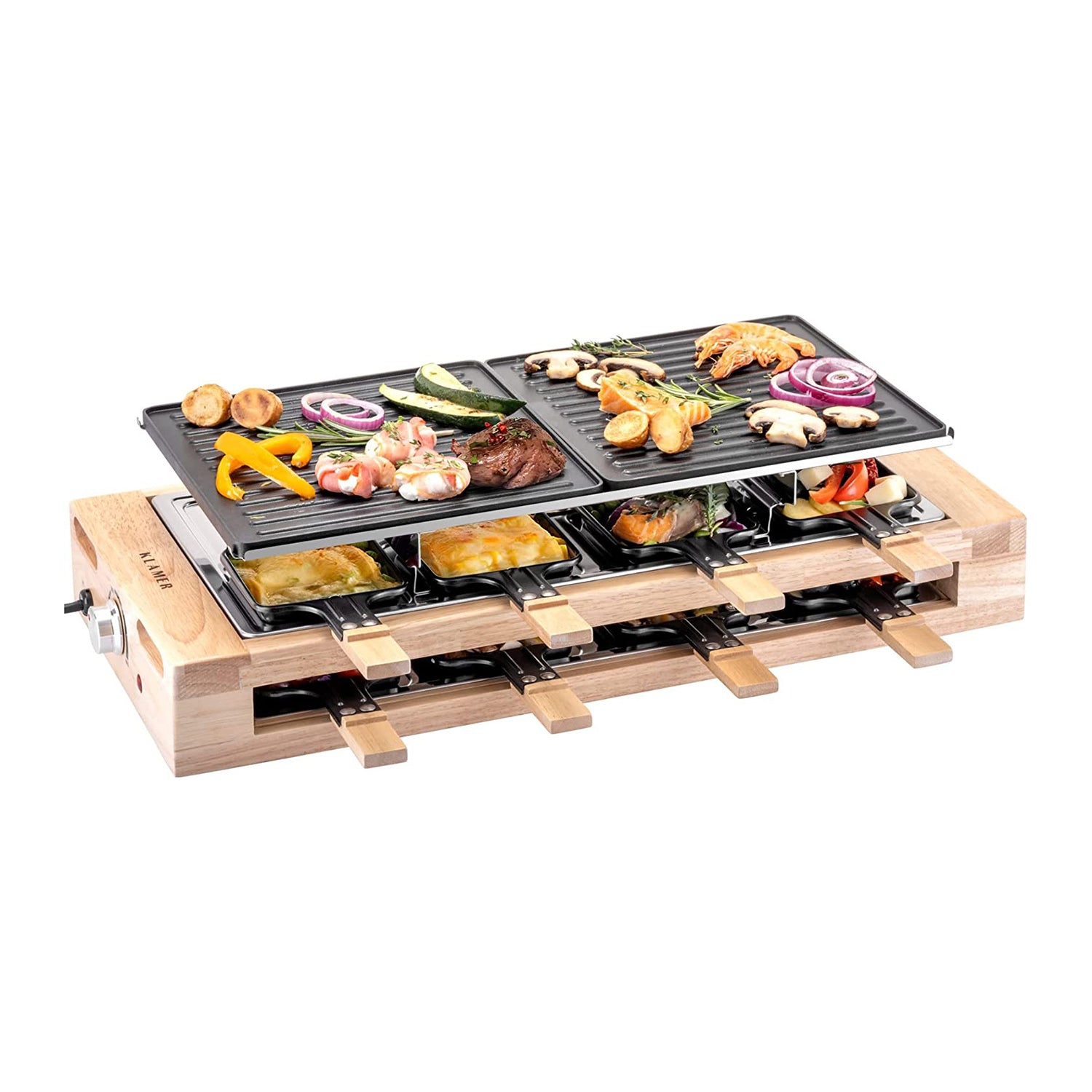 KLAMER Raclette Grill für 8 Personen